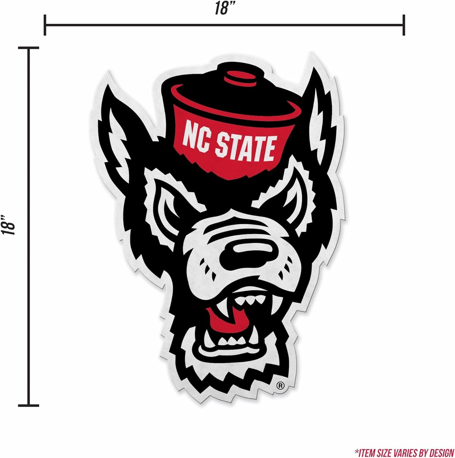 North Carolina State University Wolfpack Soft Felt Wall Pennant, Primary Design, 18 Inch, Easy to Hang 5