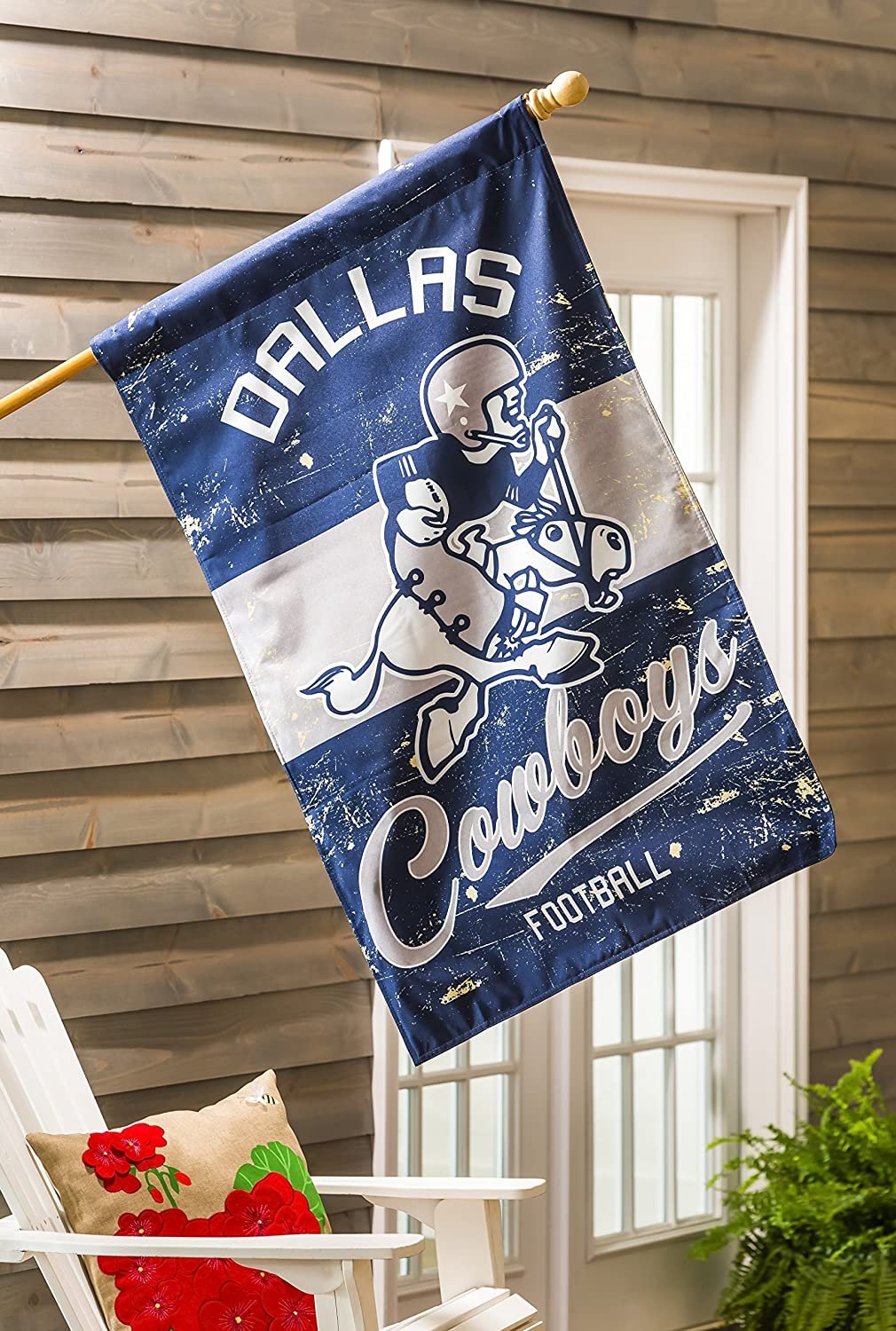 Dallas Cowboys Premium Double Sided Banner Flag 28x44 Inch Vintage Logo Design Indoor Outdoor 2