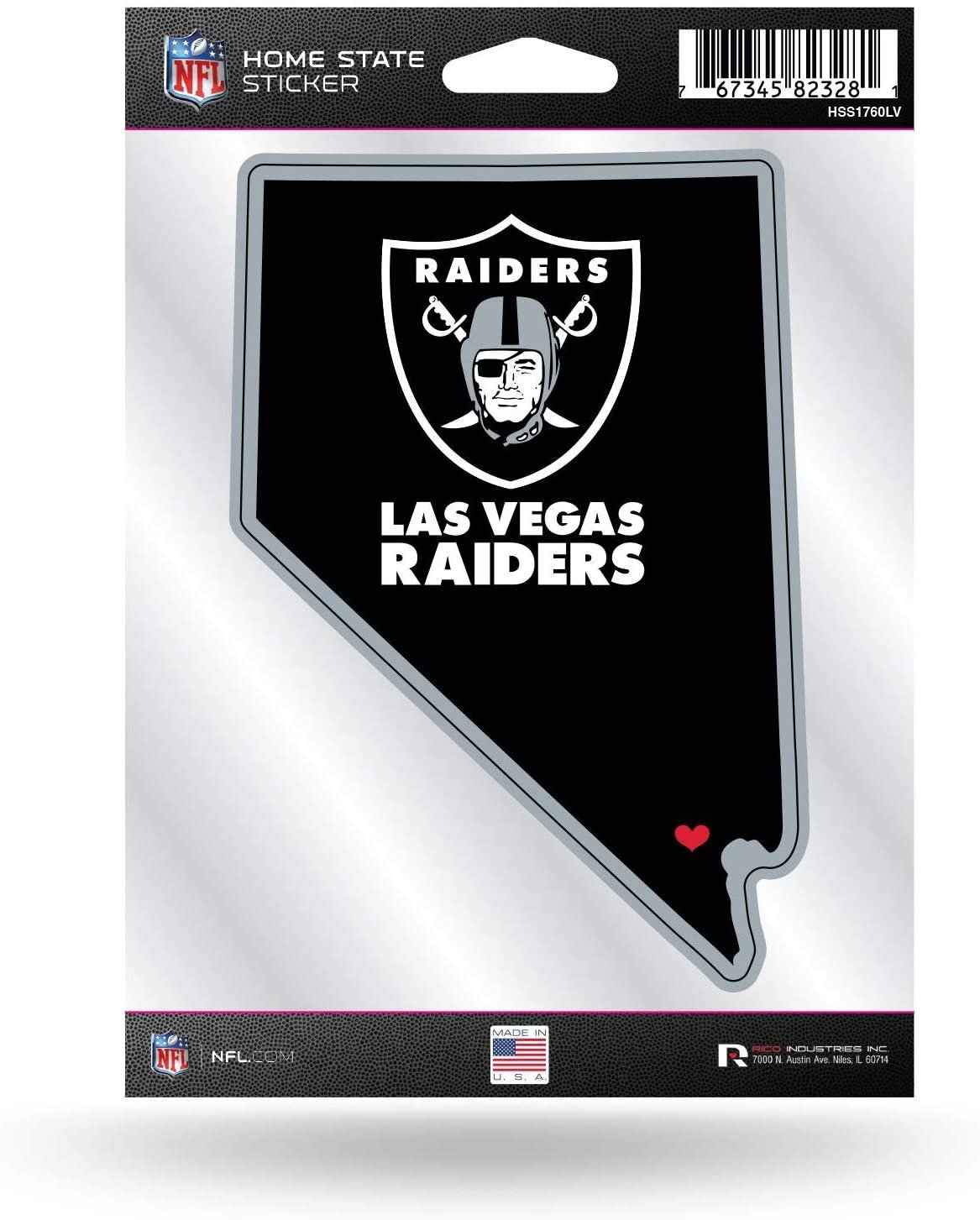 Las Vegas Raiders Home State Sticker