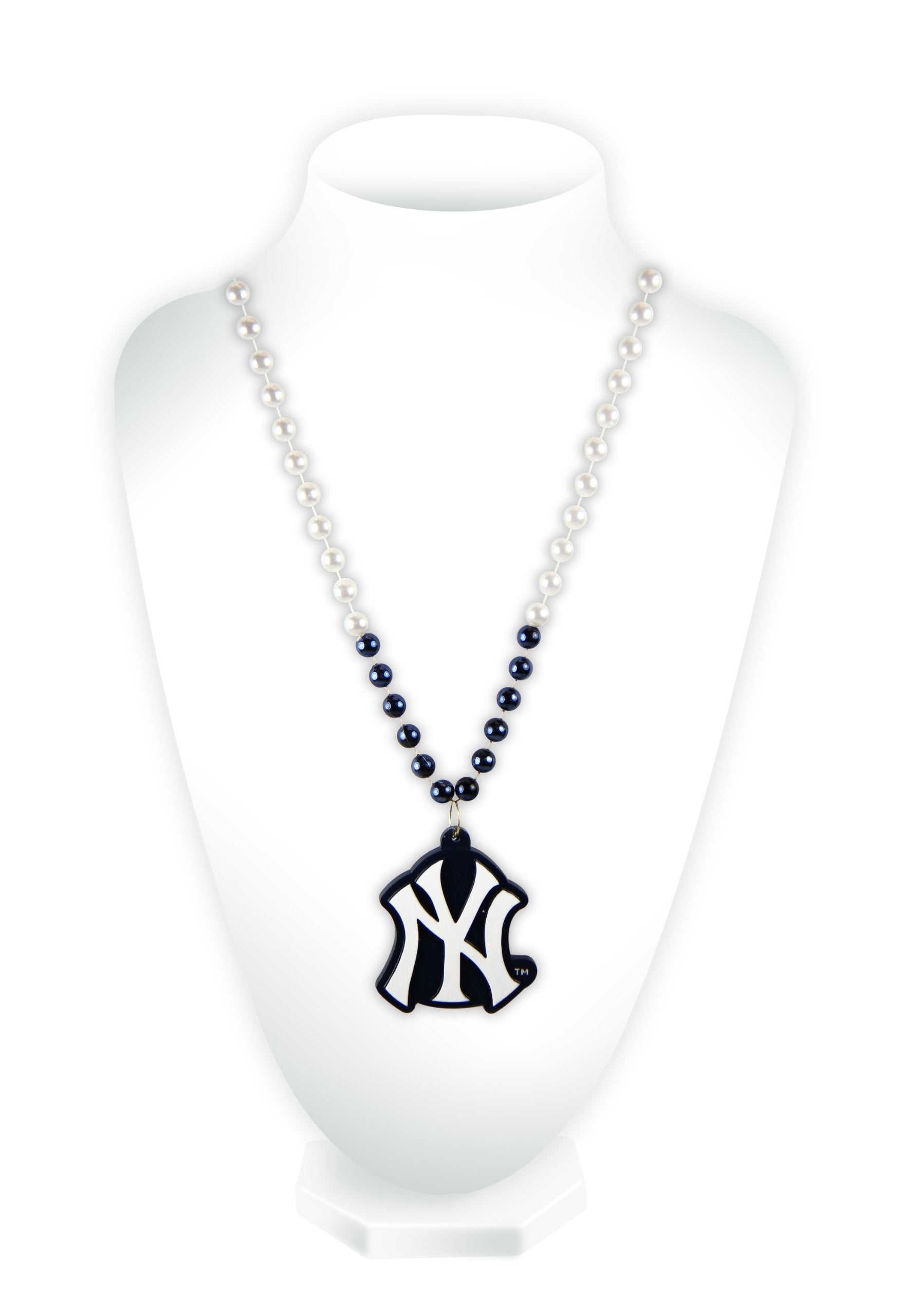 MLB New York Yankees Beads with Logo Medallion
