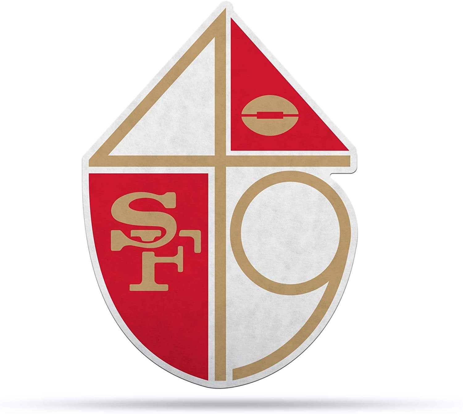 San Francisco 49ers Pennant Retro Logo 18 Inch Soft Felt 1