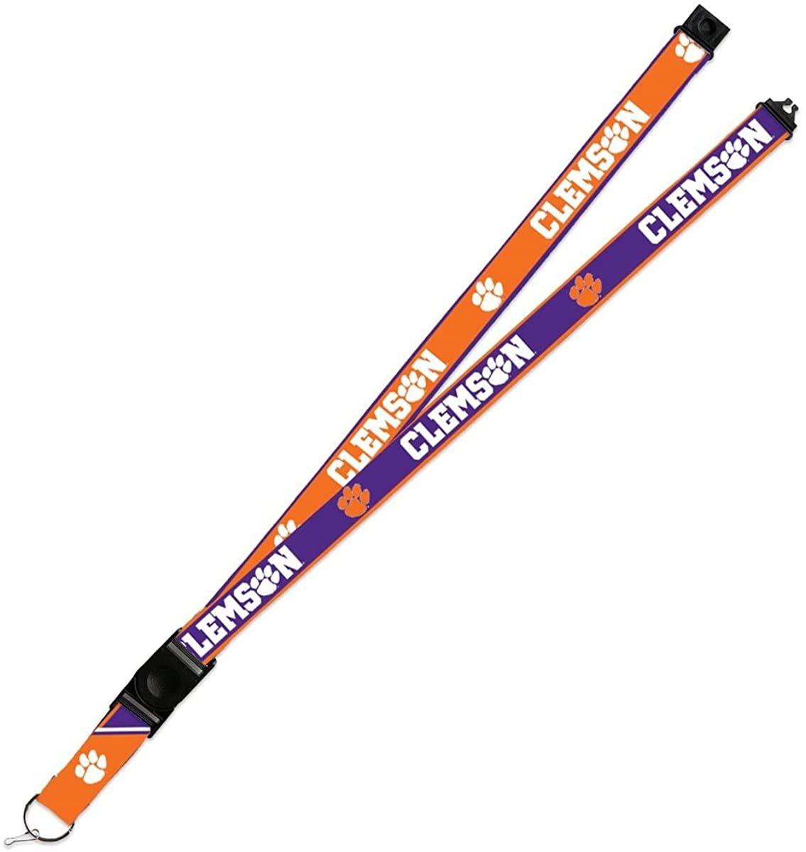 Clemson Tigers Lanyard Keychain 2-sided Breakaway Clip University of 1