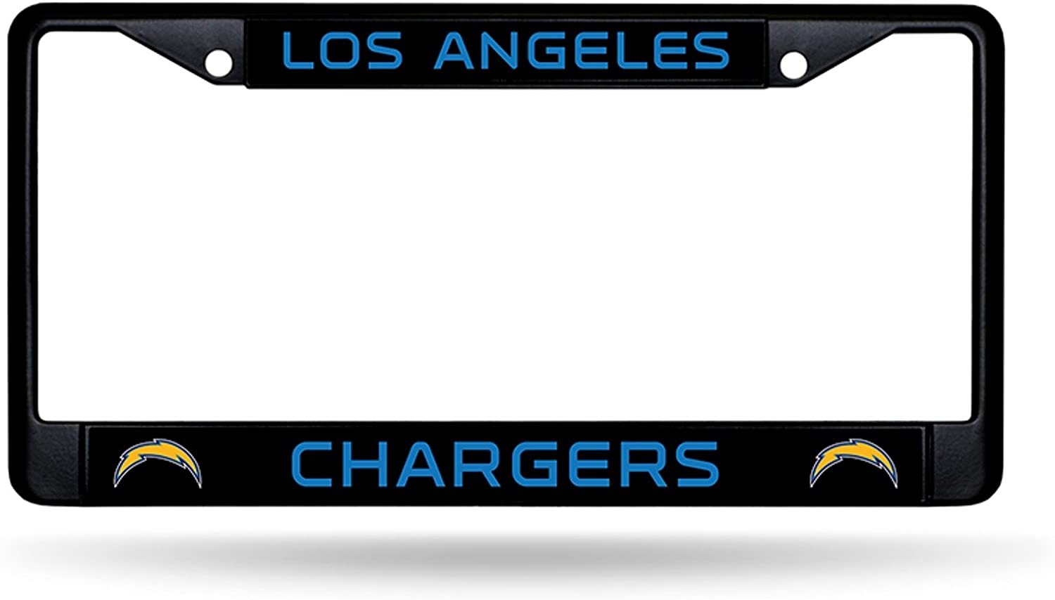 Los Angeles Chargers Metal License Plate Frame Black Tag Cover 12x6 Inch 1