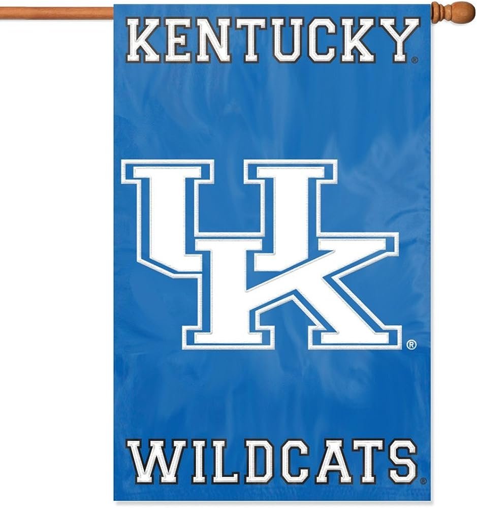 University of Kentucky Wildcats Premium House Banner Flag, Applique, Double Sided, 28x44 Inches 1