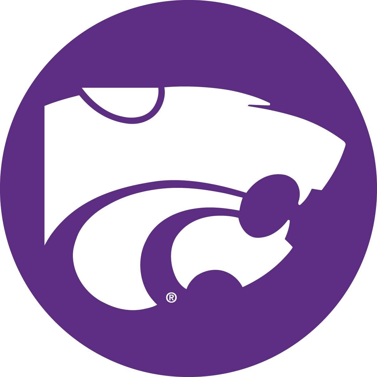 RR Kansas State Wildcats 4" Round Vinyl Magnet Auto Home University of 1