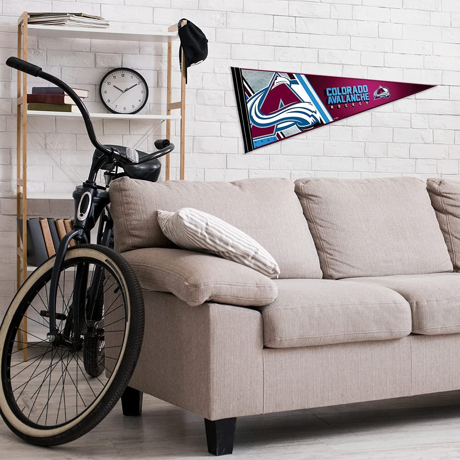 Colorado Avalanche Primary Pennant 12" x 30" Soft Felt 4