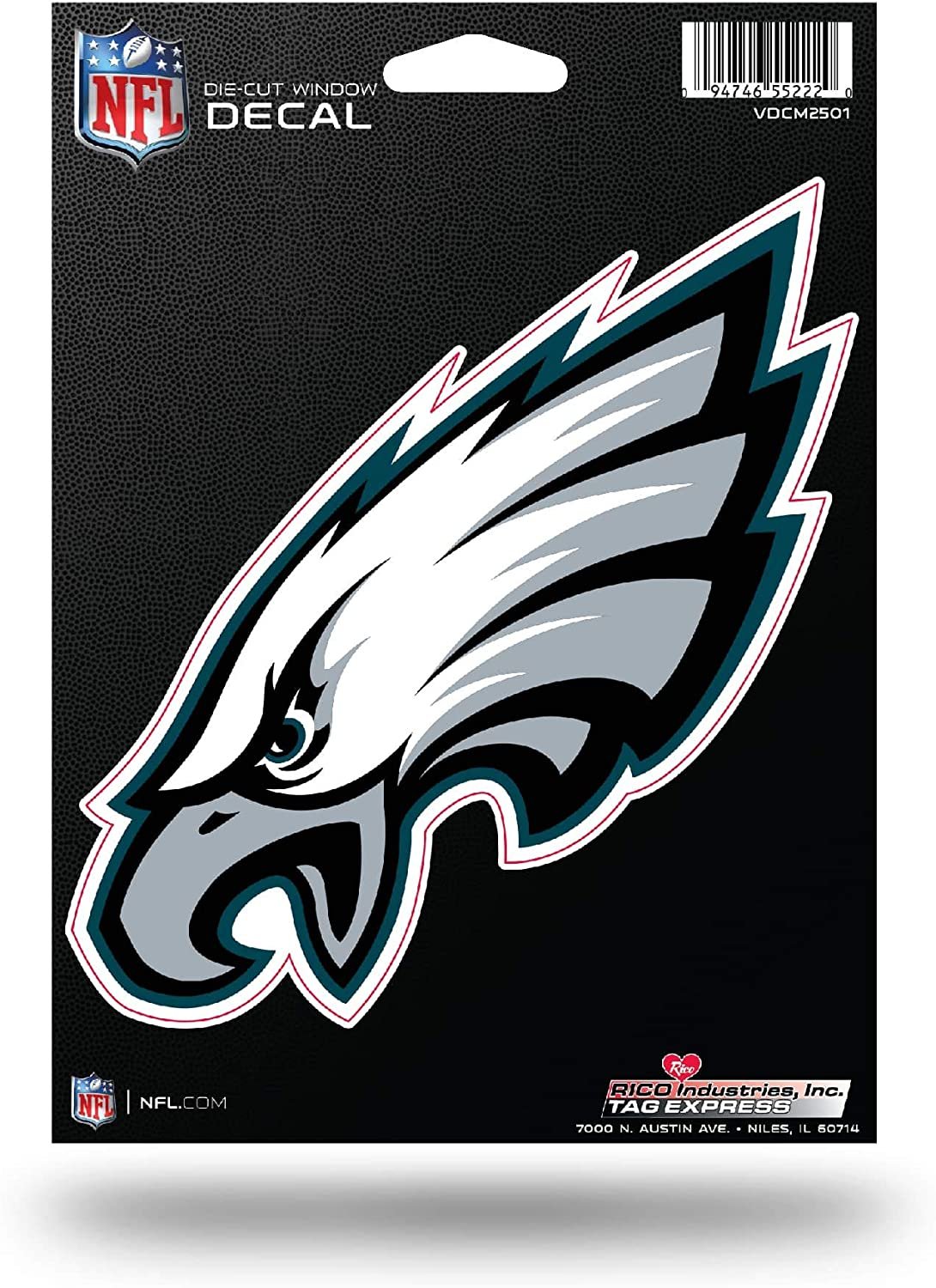 Philadelphia Eagles 5 Inch Die Cut Flat Vinyl Decal Sticker Adhesive Backing 1