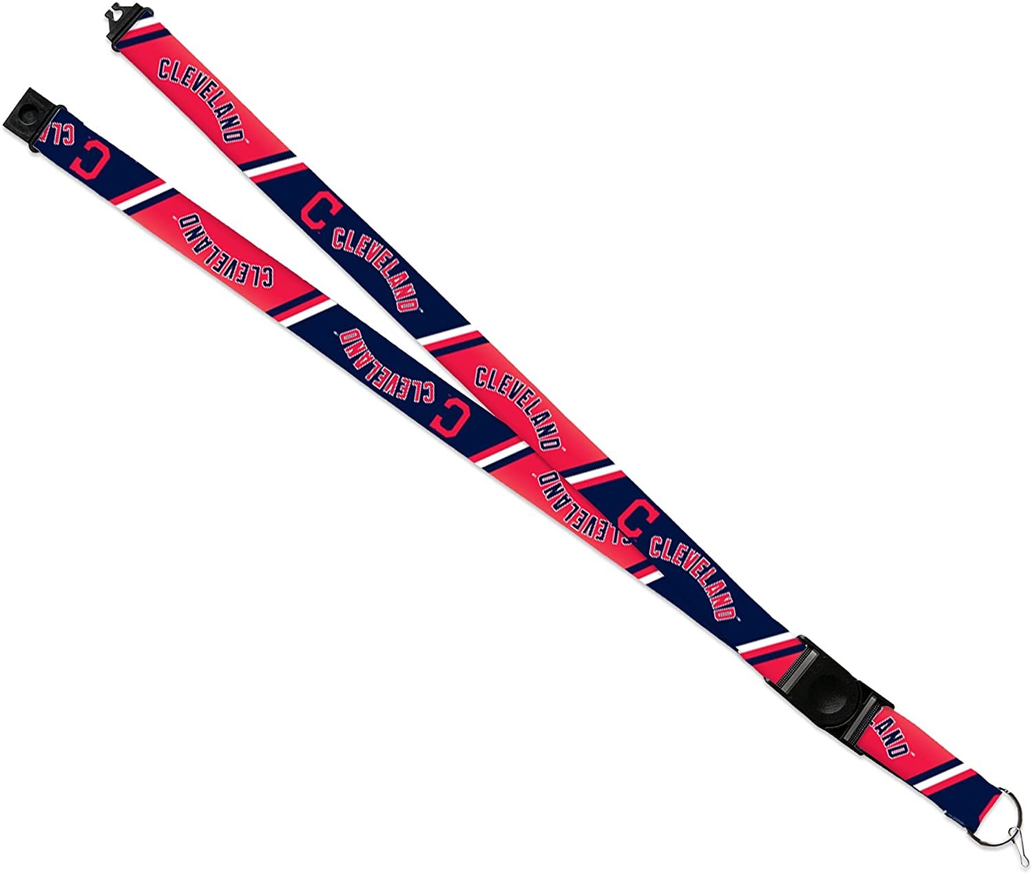 Cleveland Indians Premium Lanyard Keychain Unisex Button Clip and Breakaway, Detachable 1