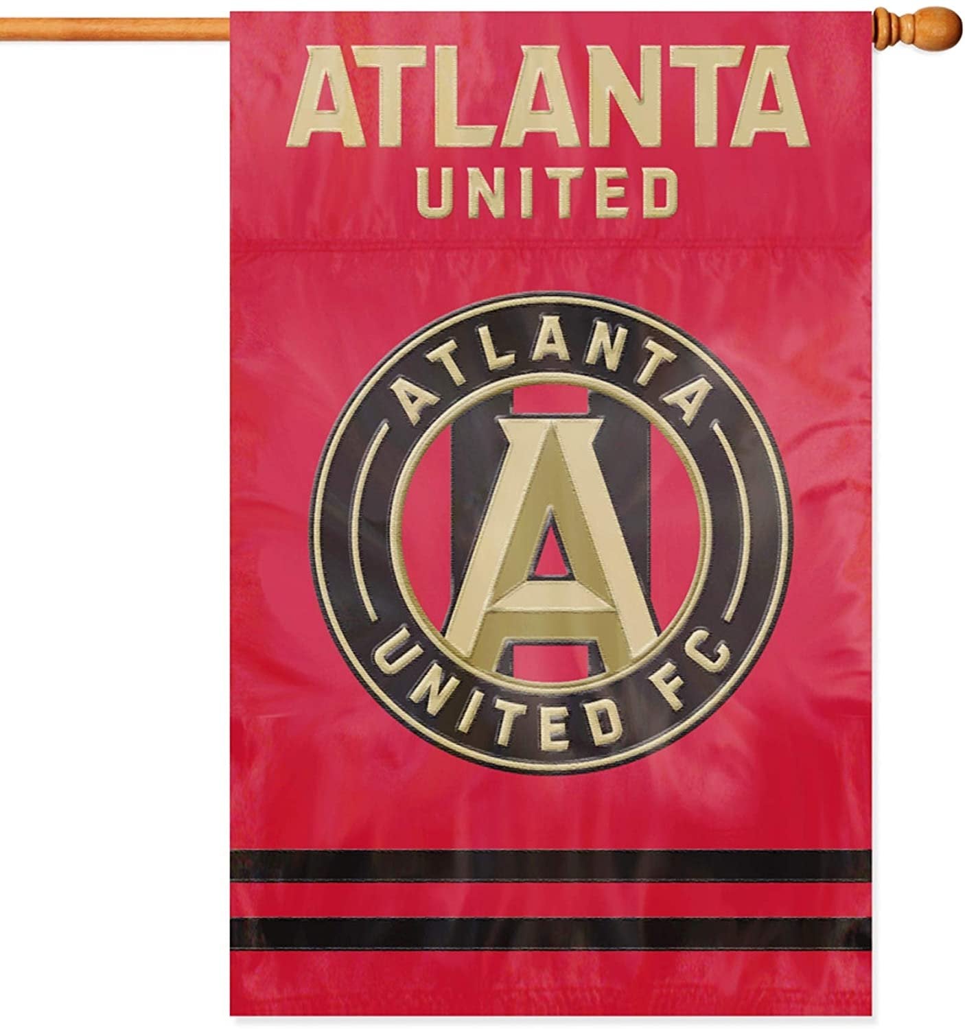 Atlanta United FC Premium 2-Sided 28x44 Banner Applique & Embroidered House Flag 1