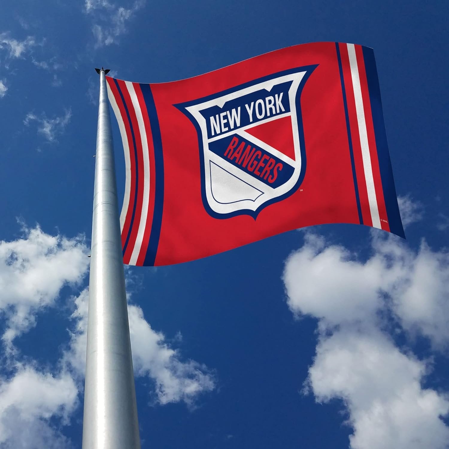 Rico Industries NHL New York Rangers Alternate 3' x 5' Banner Flag 3' x 5' Banner Flag Single Sided - Indoor or Outdoor - Home Décor 3