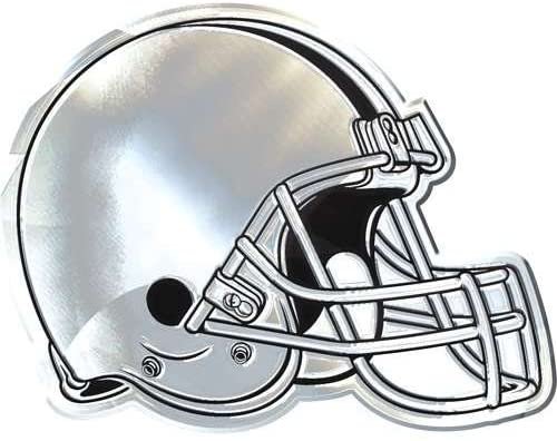 Cleveland Browns Premium Solid Metal Raised Auto Emblem, Shape Cut, Adhesive Backing 1