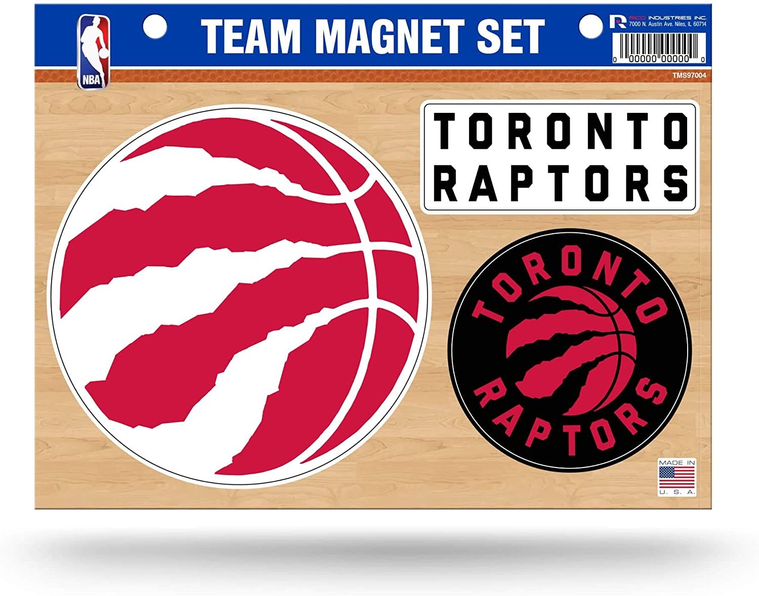 Toronto Raptors Die Cut Team Magnet Set Sheet 1