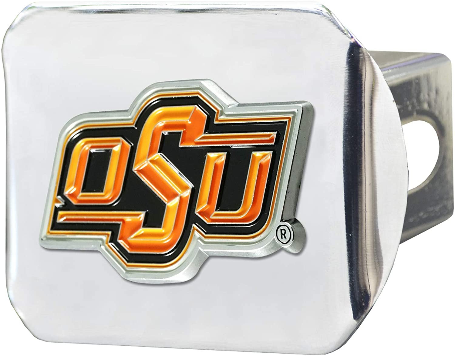Oklahoma State Cowboys Hitch Cover Solid Metal with Raised Color Metal Emblem 2" Square Type III University