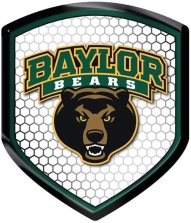 Baylor University Bears High Intensity Reflector, Shield Shape, Raised Decal Sticker, 2.5x3.5 Inch, Home or Auto, Full Adhesive Backing
