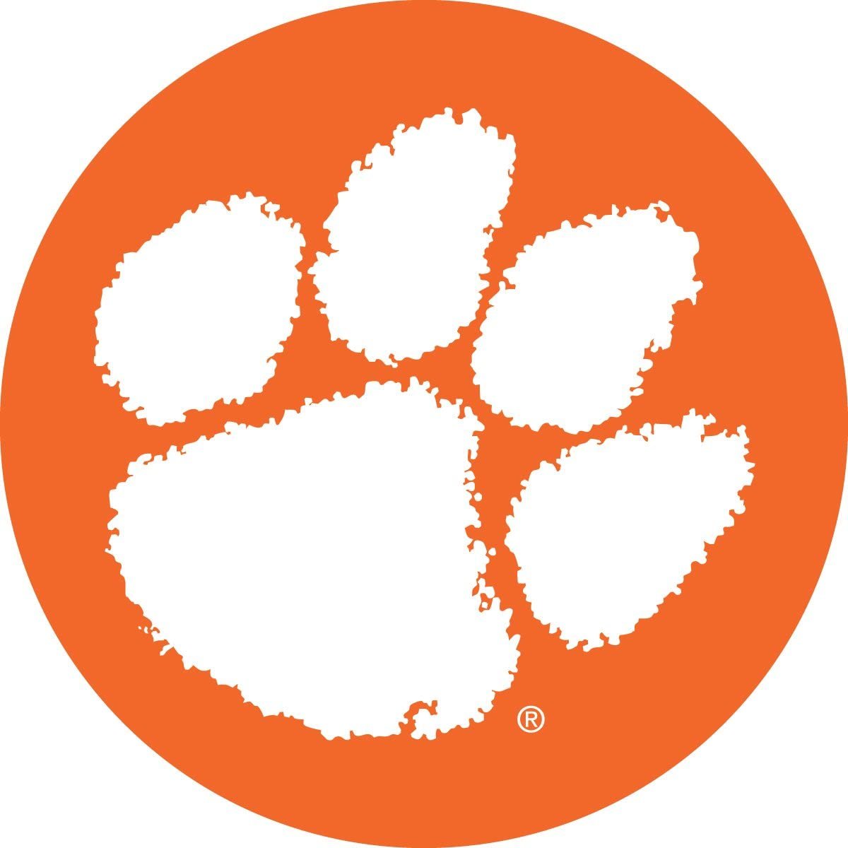 Clemson Tigers RR 4" Round Vinyl Decal Auto Home Window Glass University of 1