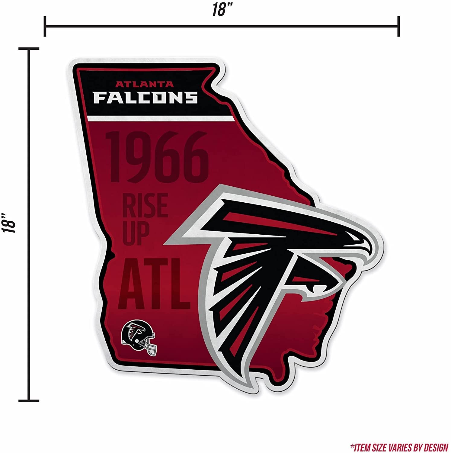 Atlanta Falcons Pennant State Shape 18 Inch Soft Felt 4