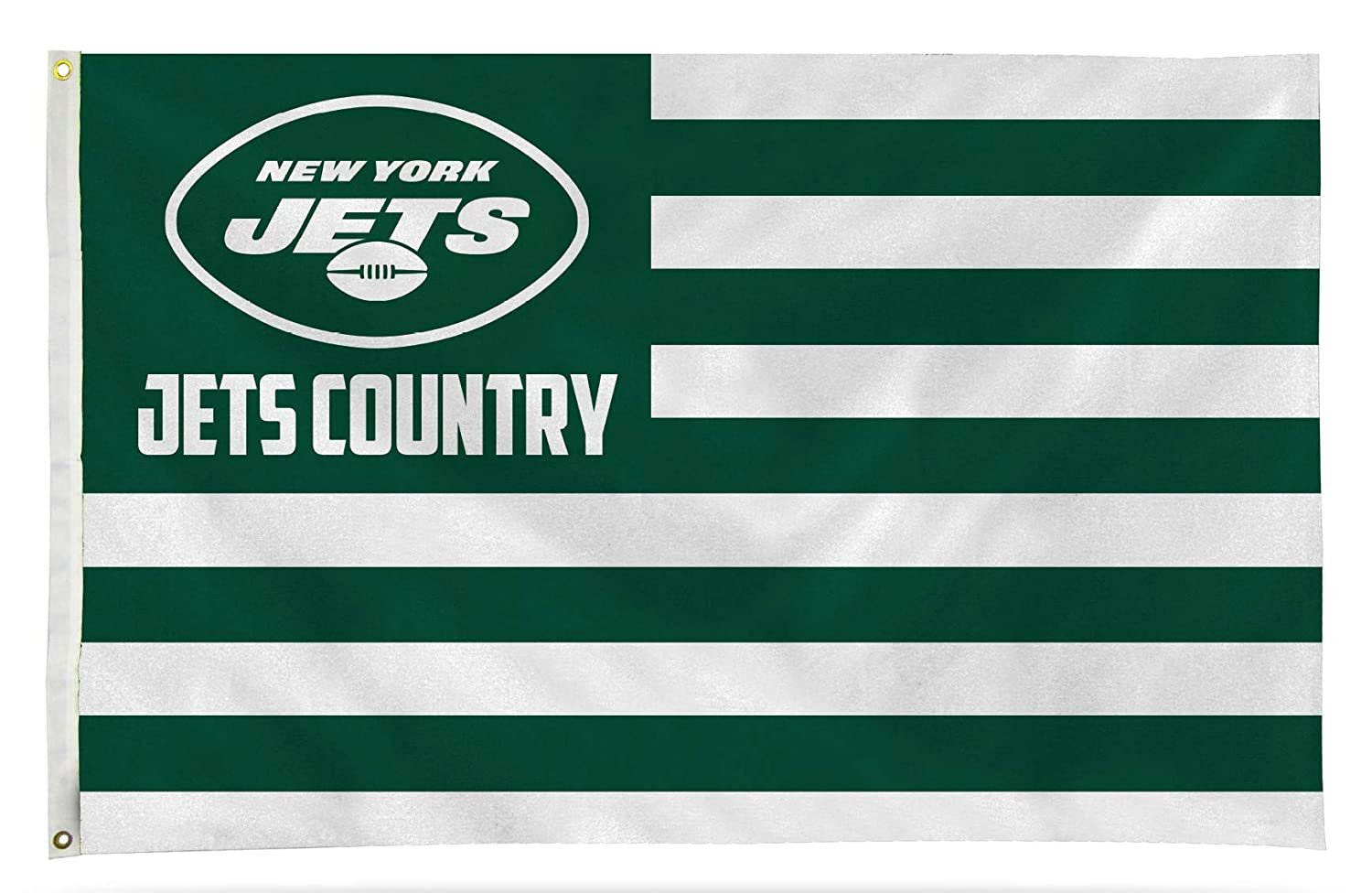 New York Jets Premium 3x5 Feet Flag Banner, Country Design, Metal Grommets, Outdoor Use, Single Sided