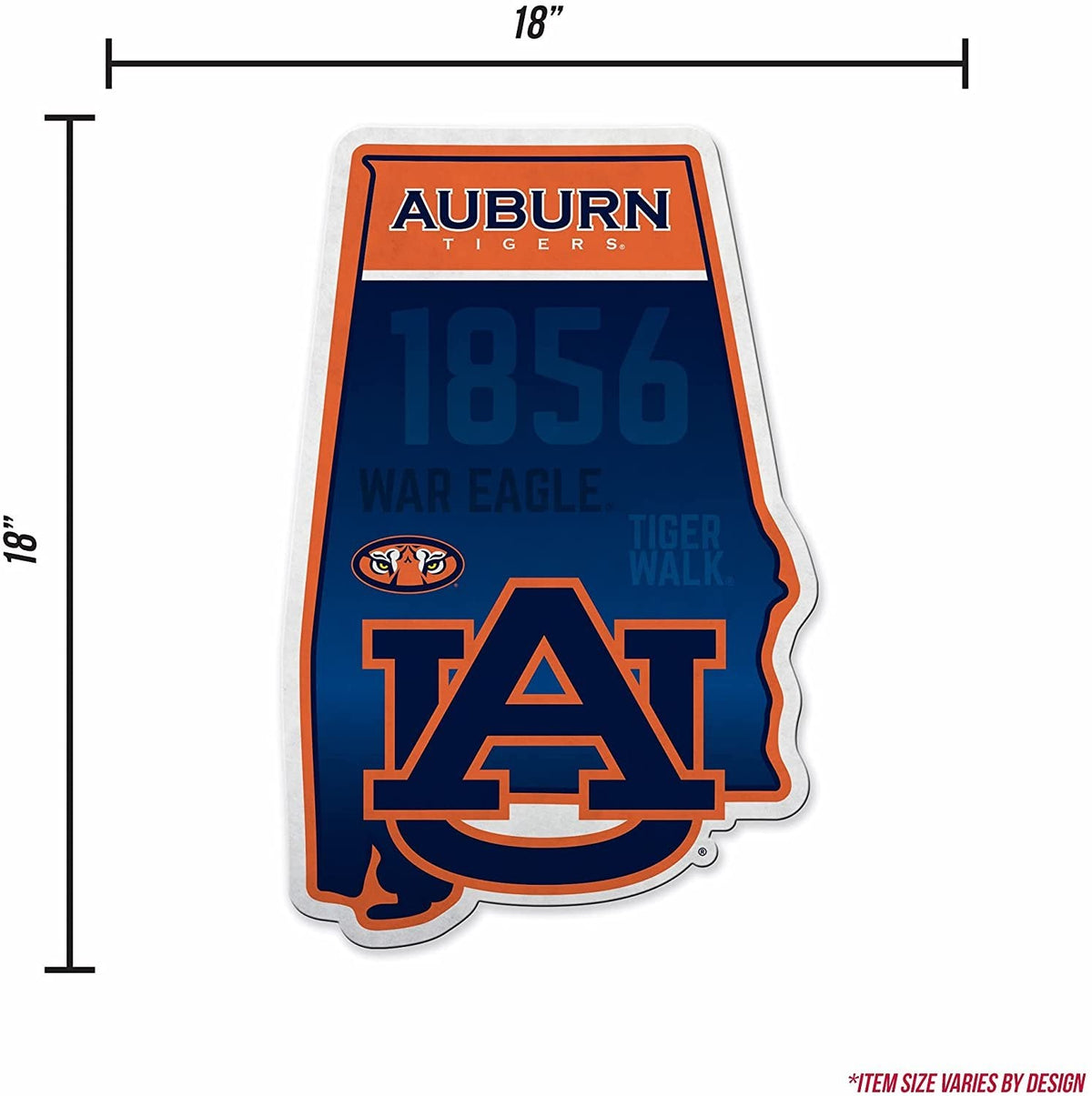 Auburn Tigers Pennant State Shape 18 Inch Soft Felt University of 4