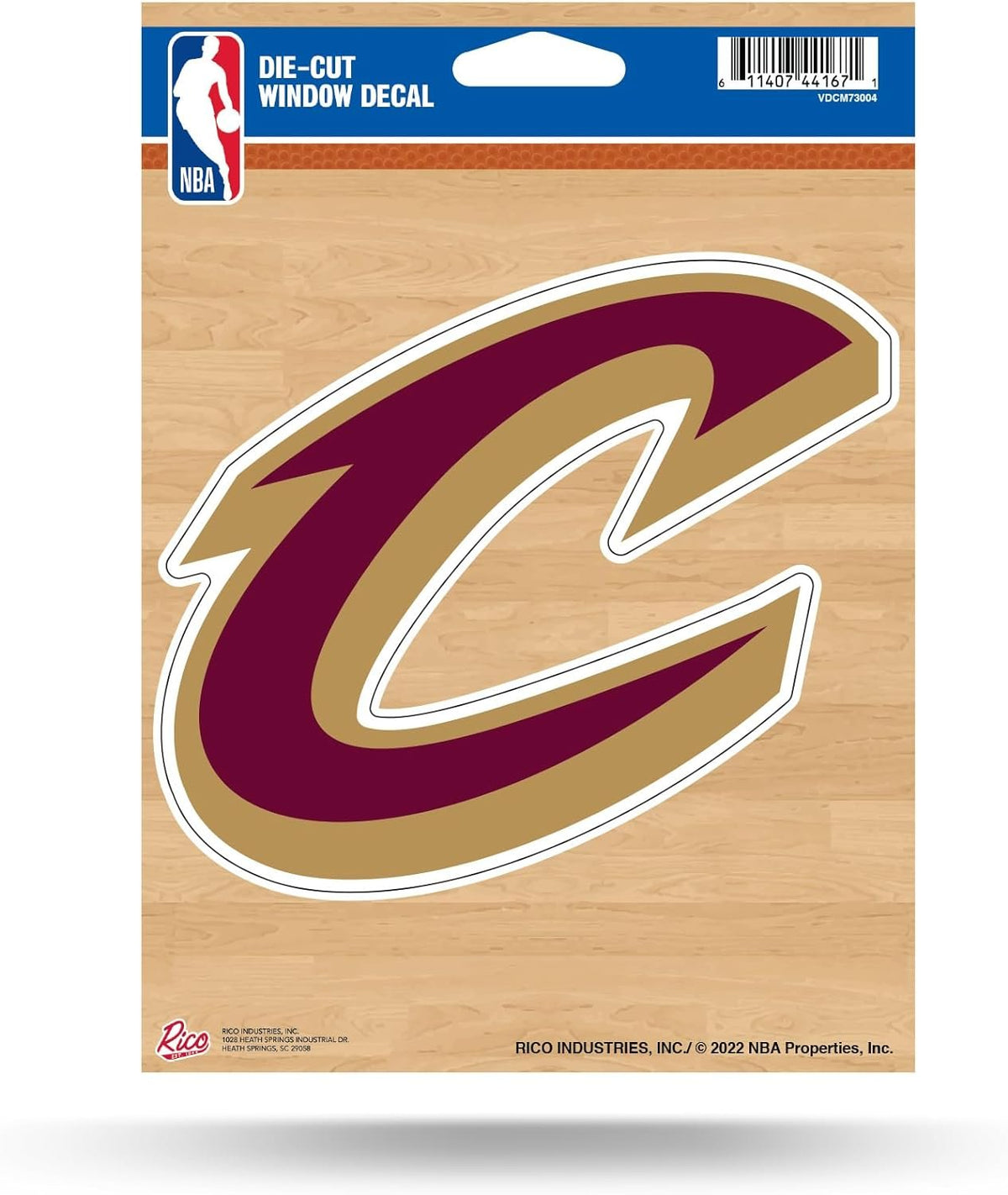 Cleveland Cavaliers 5 Inch Die Cut Decal Sticker, Flat Vinyl, Full Adhesive Backing 1
