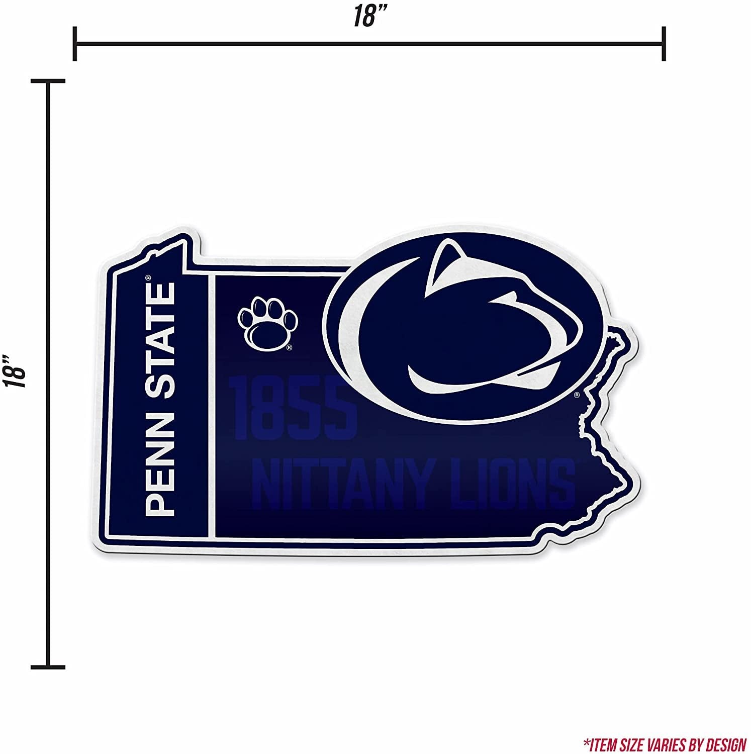 Penn State Nittany Lions Pennant State Shape 18 Inch Soft Felt University of 4