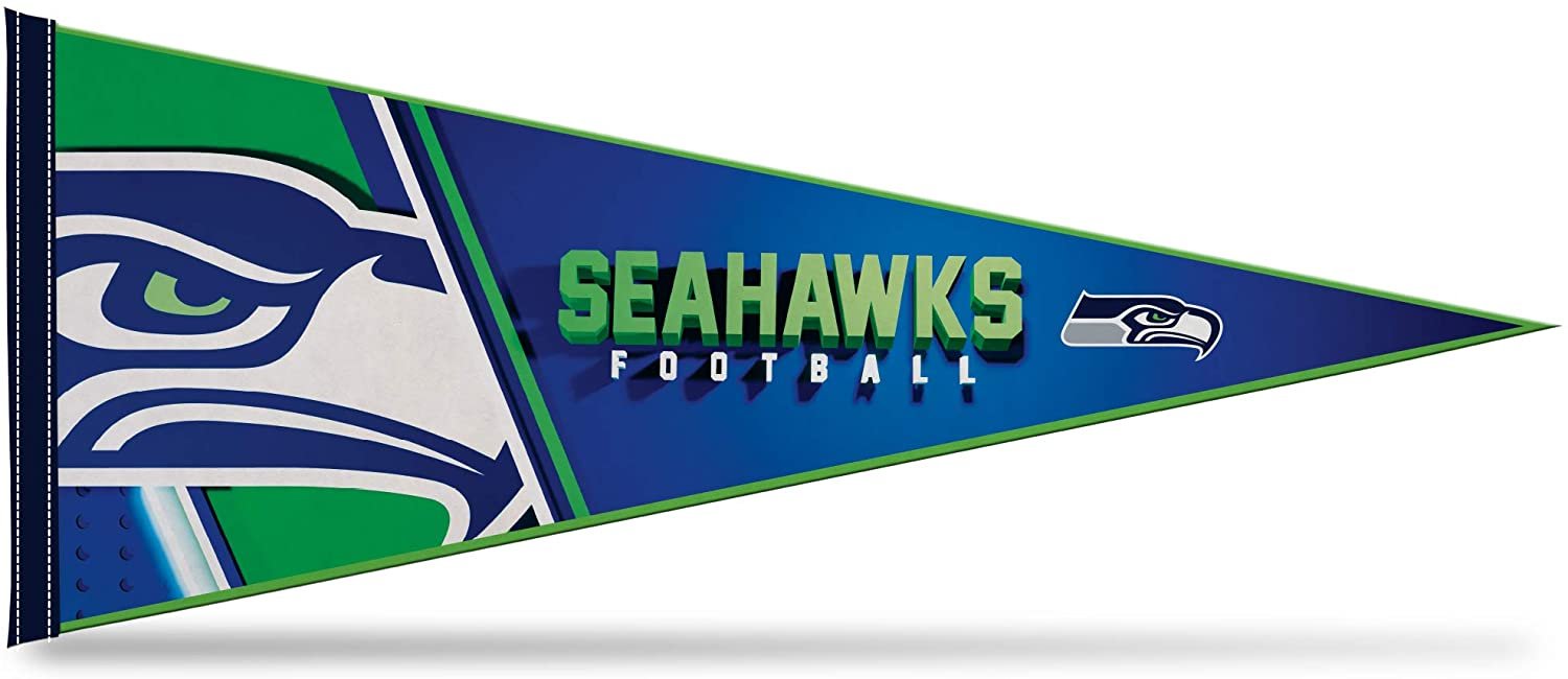 Seattle Seahawks Pennant 12x30 Inch Soft Felt
