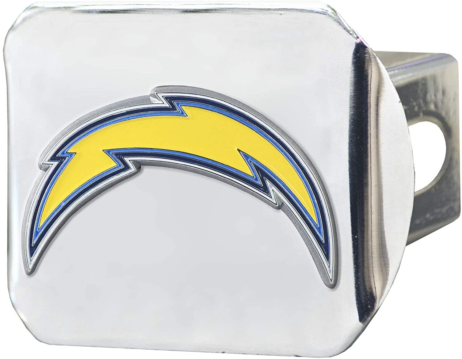 Los Angeles Chargers Hitch Cover Solid Metal with Color Metal Emblem 2" Square Type III