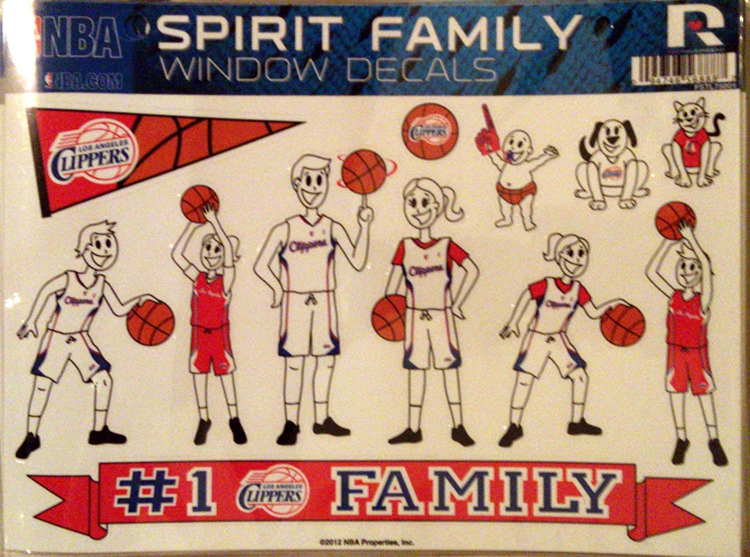 NBA Los Angeles Clippers Family Decals Sheet 1