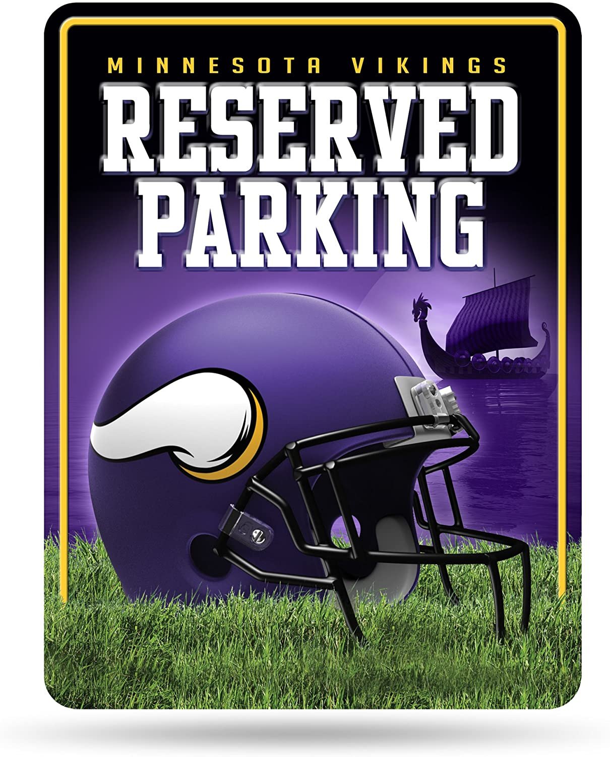 Minnesota Vikings Metal Parking Sign