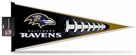 Baltimore Ravens Soft Felt Pennant, Football Design, 12x30 Inch, Easy To Hang 1