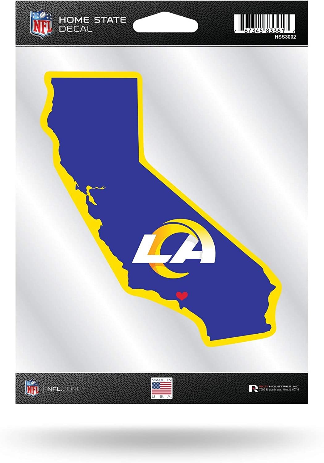 Los Angeles Rams Home State Sticker 1