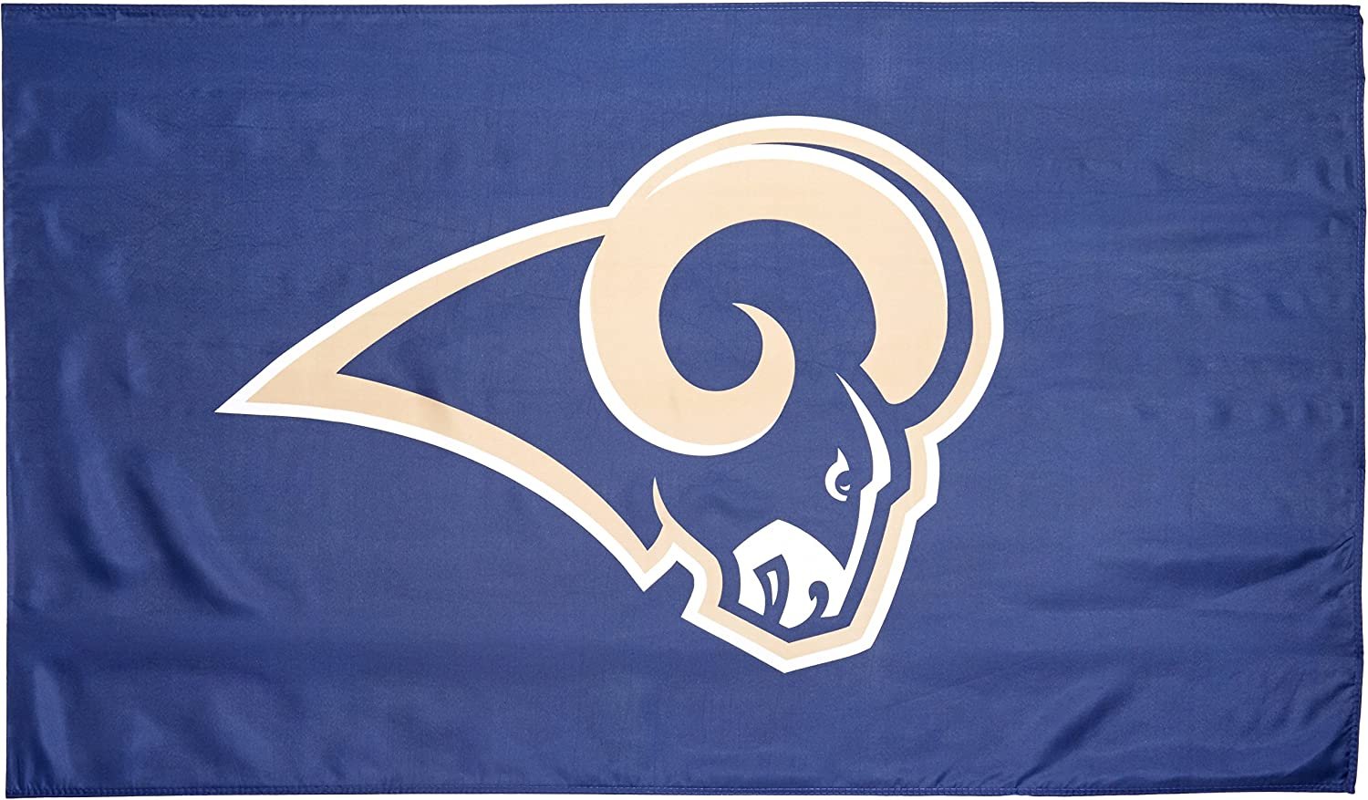 Los Angeles Rams 3' x 5' Flag Banner with Metal Grommets Outdoor Logo Only Design 1