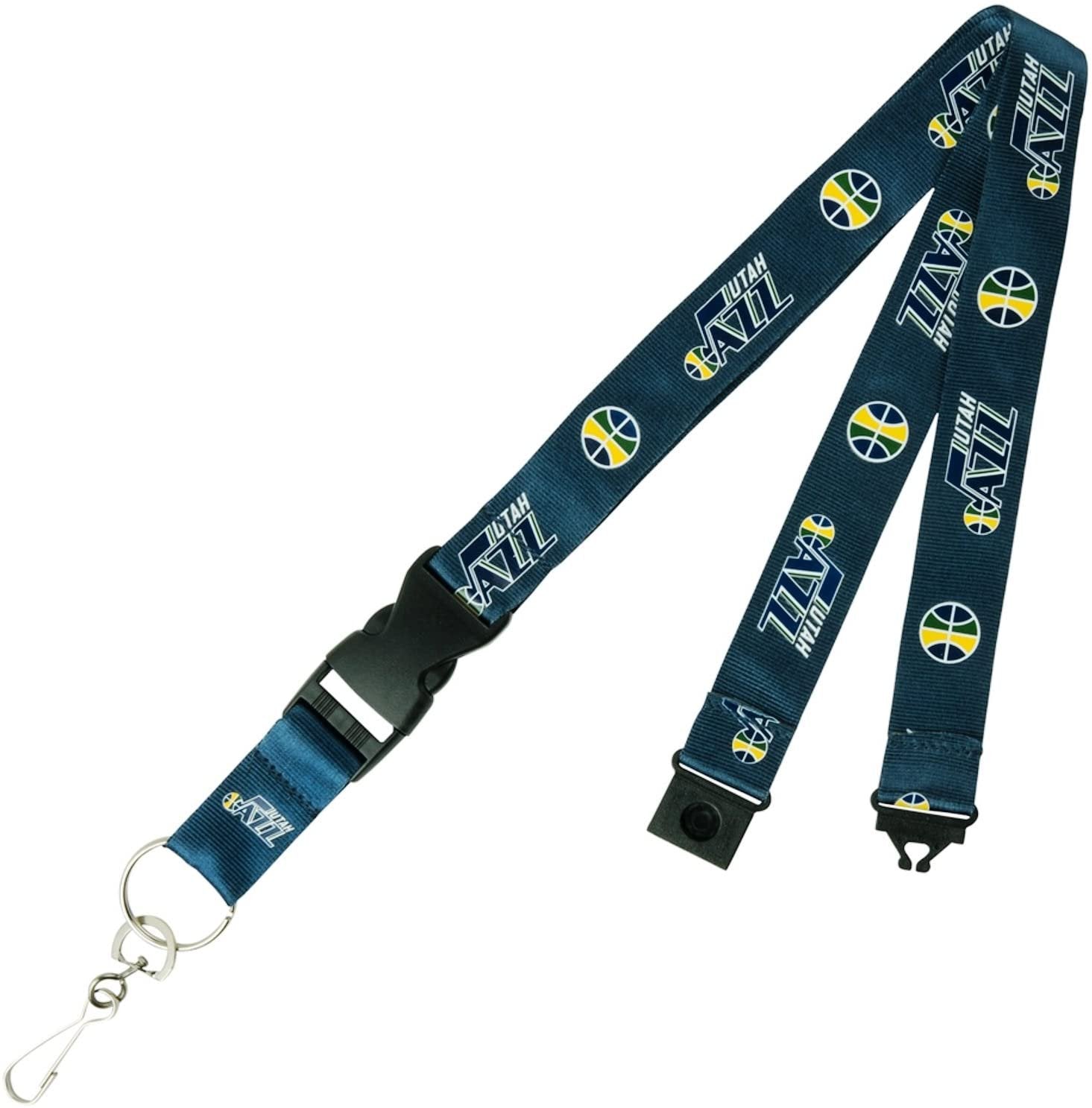 Utah Jazz Lanyard Keychain Double Sided Breakaway Safety Design Adult 18 Inch 1