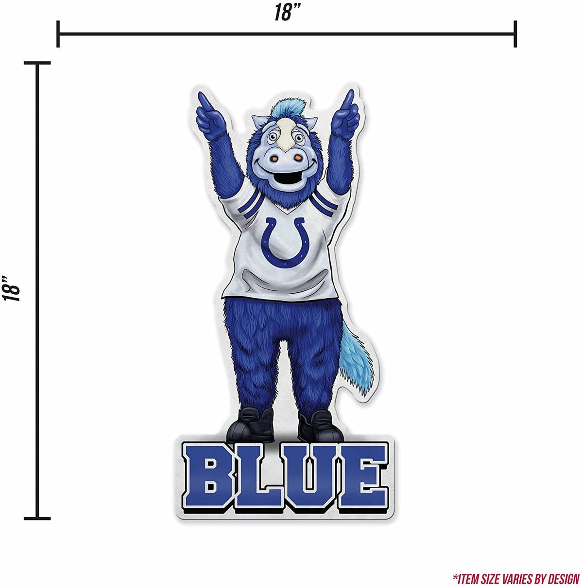 Indianapolis Colts Pennant Mascot Logo 18 Inch Soft Felt 5