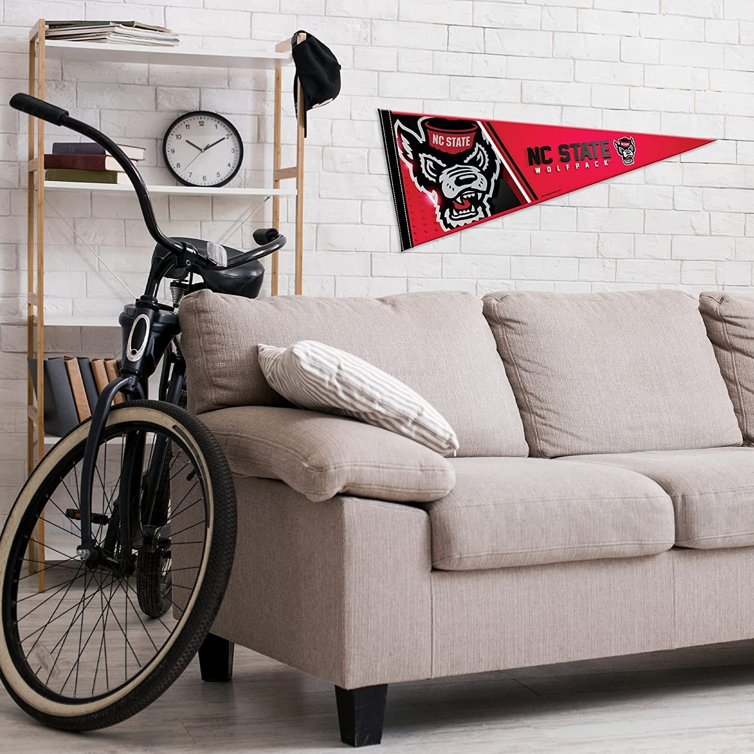 North Carolina State University Wolfpack Soft Felt Pennant, 12x30 Inch, Easy To Hang 3
