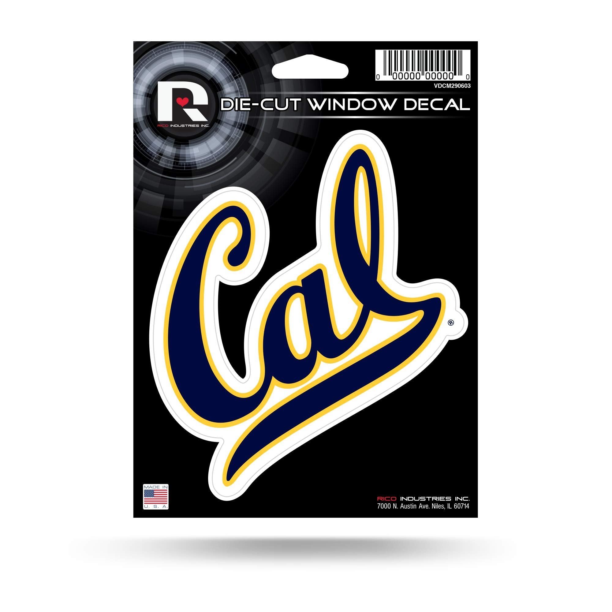 Rico Industries NCAA California Golden Bears Die Cut Vinyl Decal 1