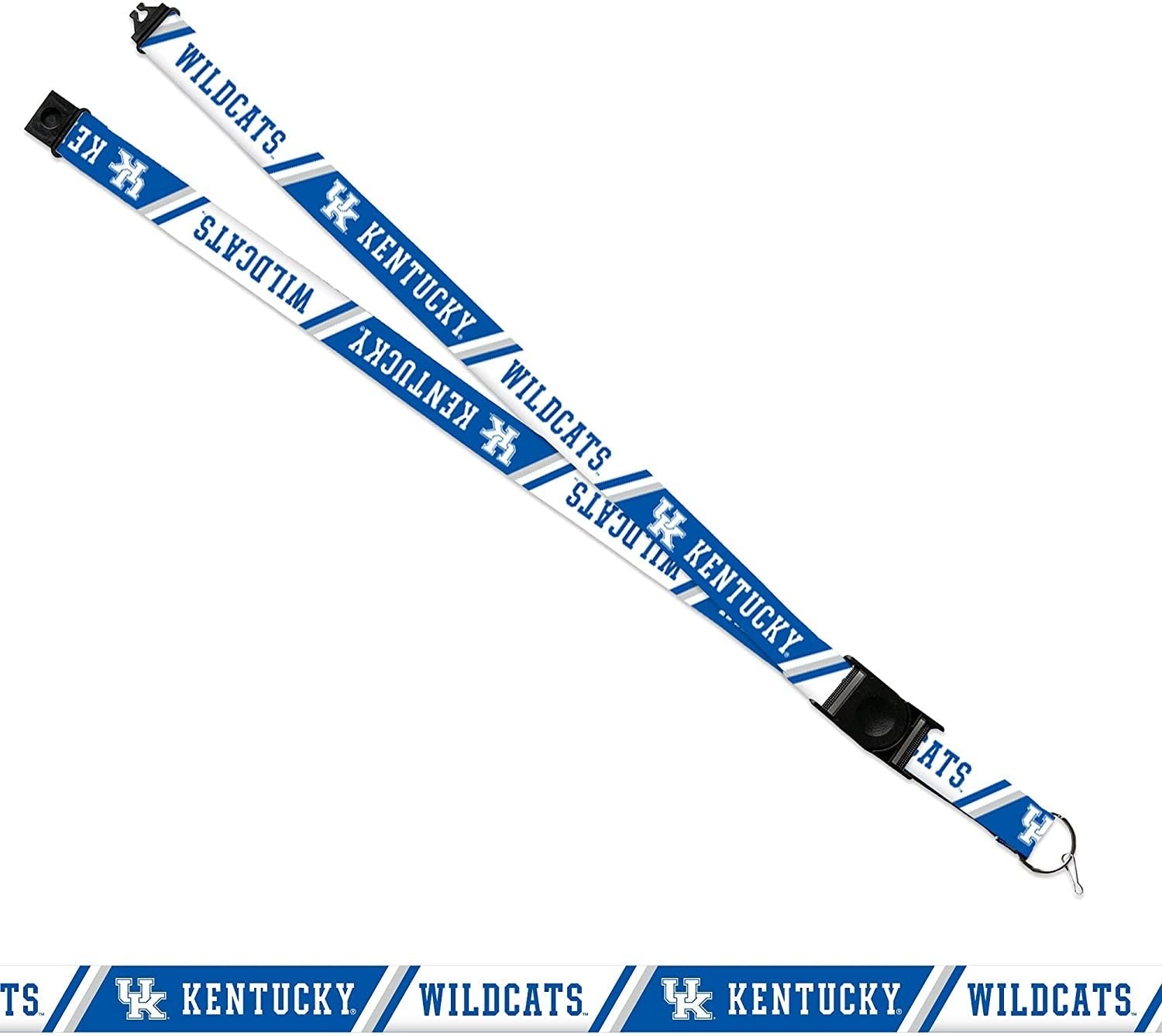 University of Kentucky Wildcats Lanyard Keychain Double Sided 18 Inch Button Clip Safety Breakaway 2