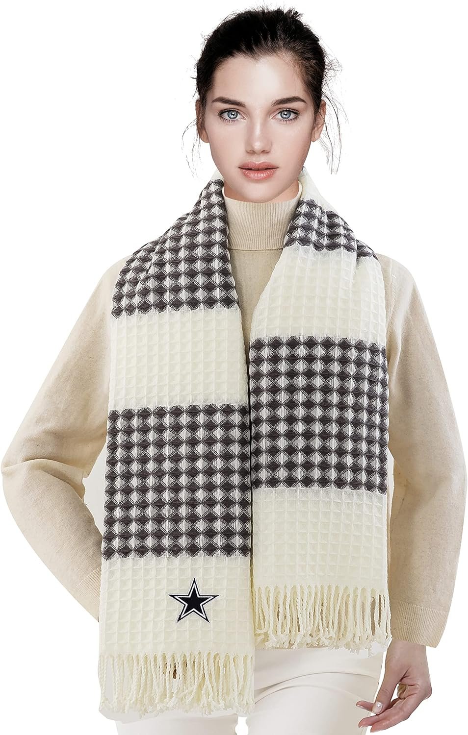 Dallas Cowboys Throw Blanket Waffle Weave Jacquard, 50x60 Inch, Unisex-Adult, 100% Acrylic 6