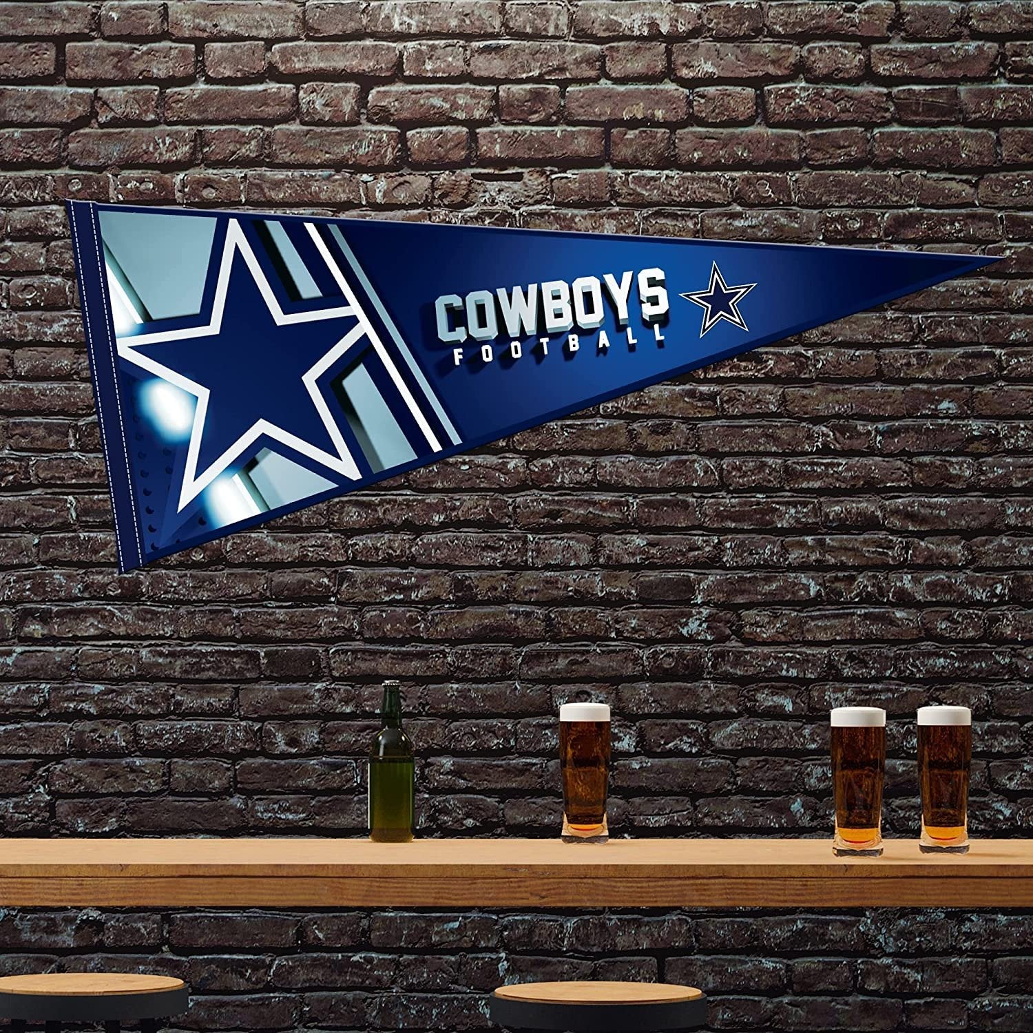 Rico Industries NFL Dallas Cowboys 12" X 30" Soft Felt Pennant 2
