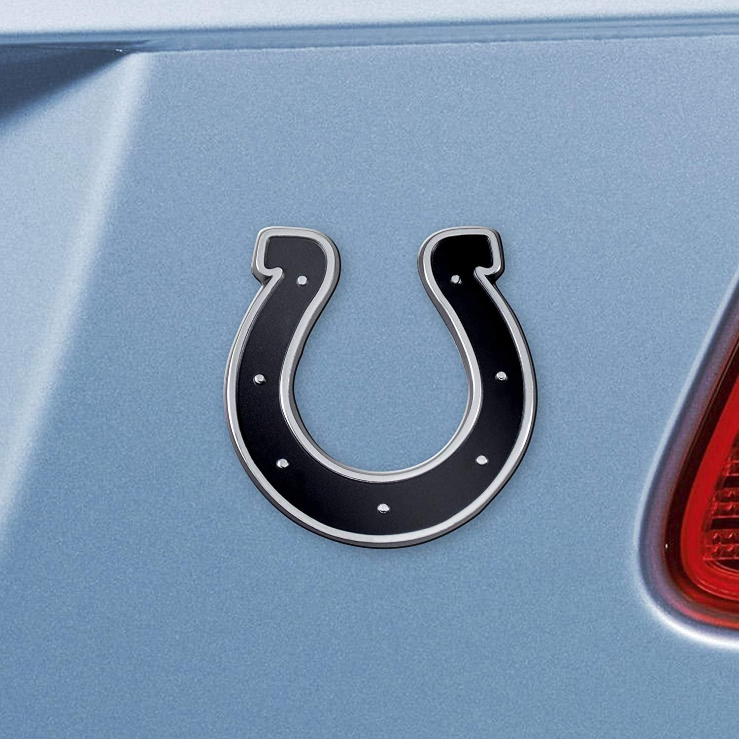 Indianapolis Colts Solid Metal Auto Emblem Adhesive Backing