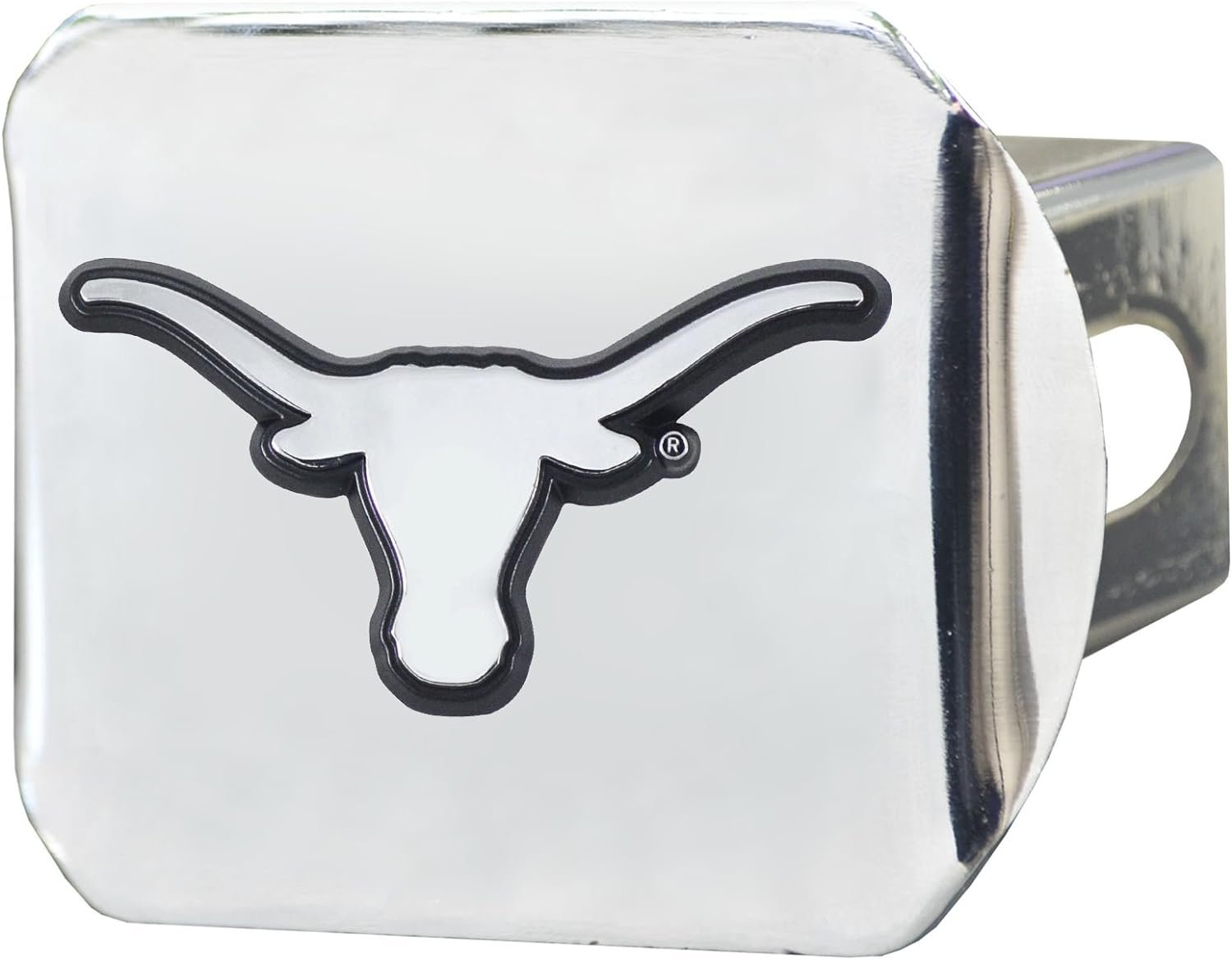 University of Texas Longhorns Hitch Cover Solid Metal with Raised Chrome Metal Emblem 2" Square Type III 2