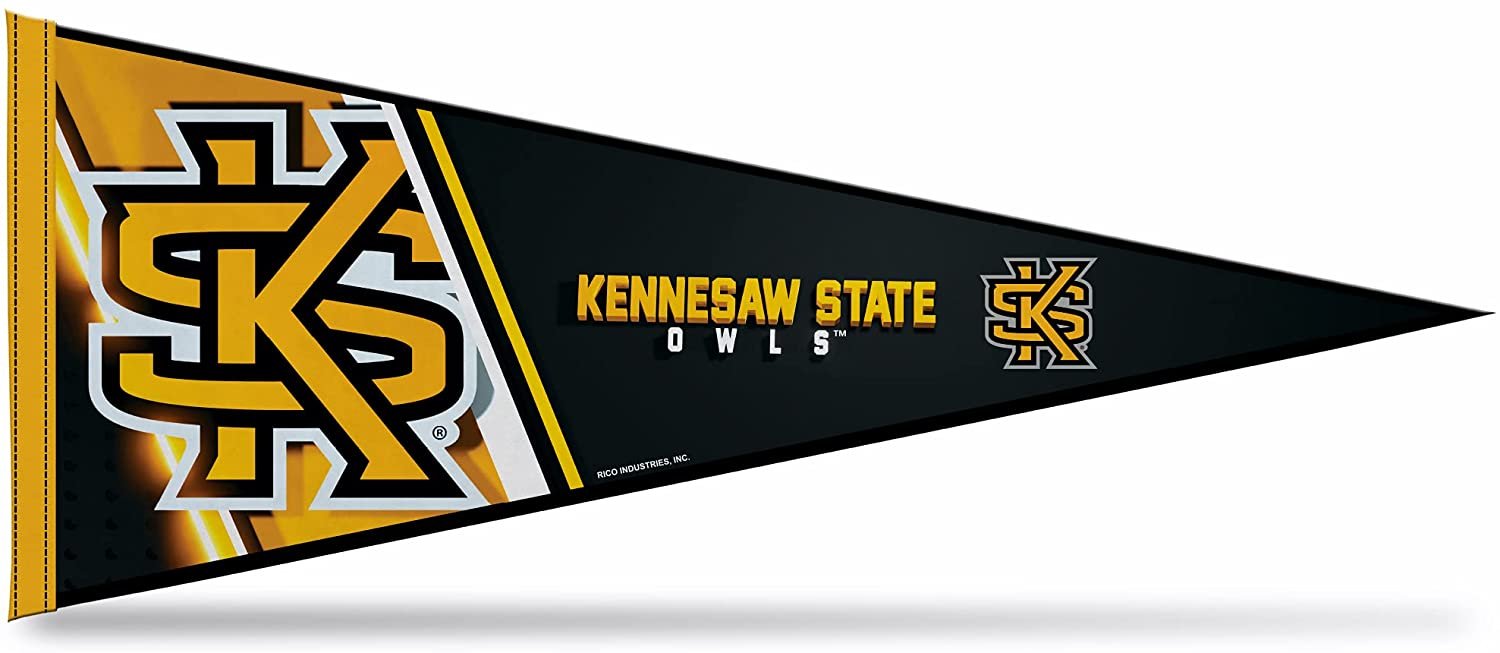Kennesaw State University Owls Primary 12" x 30" Soft Felt Pennant