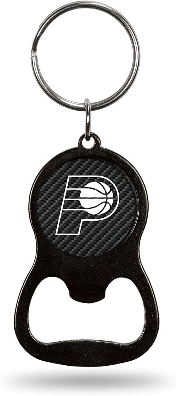 Indiana Pacers Keychain Bottle Opener Carbon Fiber Design Metal Basketball 1
