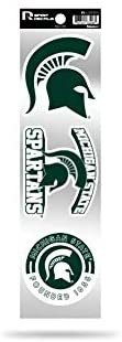 Michigan State Spartans 3 Piece Retro Spirit Decals Premium Throwback Stickers 1