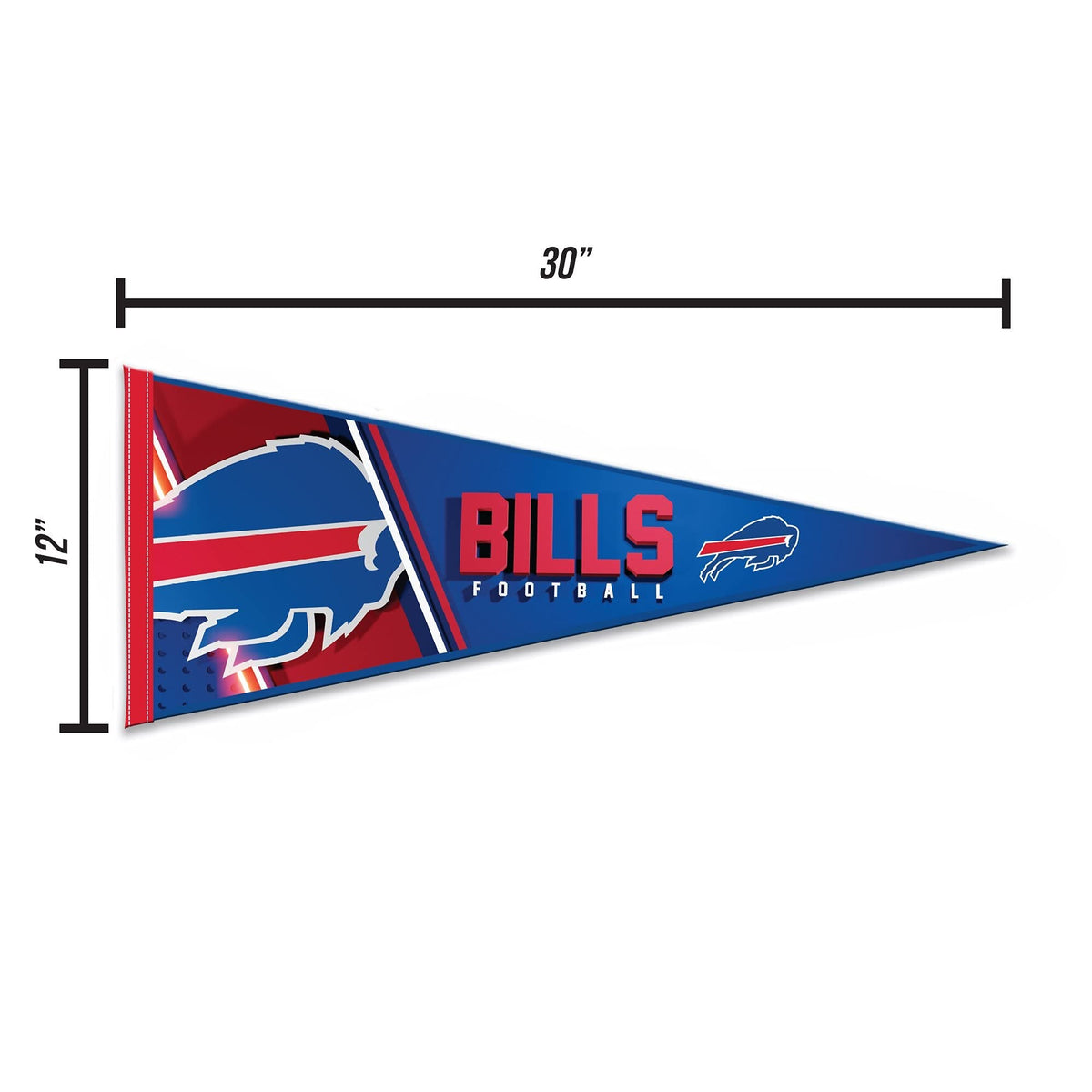 Buffalo Bills Primary 12" x 30" Felt Wall Décor Pennant - Great for Home/Bed Room/Man Cave Décor 4