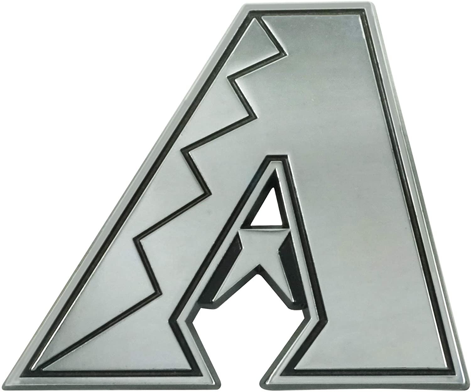 Arizona Diamondbacks Solid Metal Raised Auto Emblem Decal Adhesive Backing 1