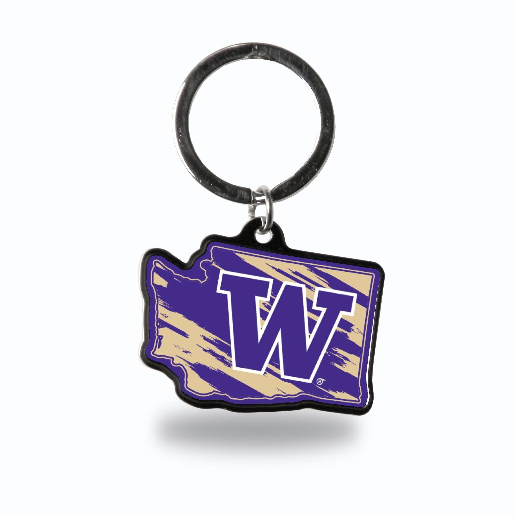 Rico Industries NCAA Washington Huskies State Shape Keychain 1
