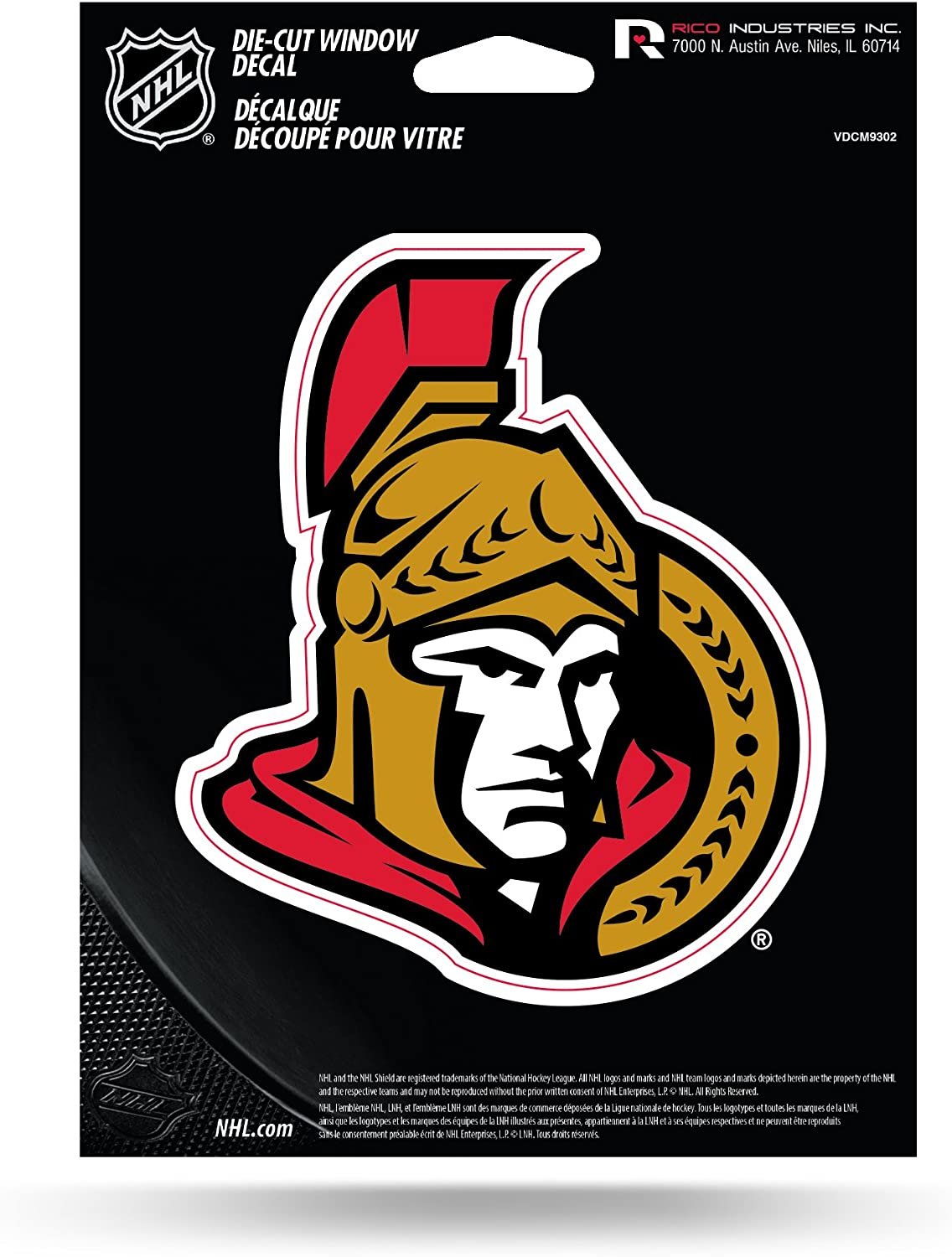 Ottawa Senators Die Cut Vinyl Decal