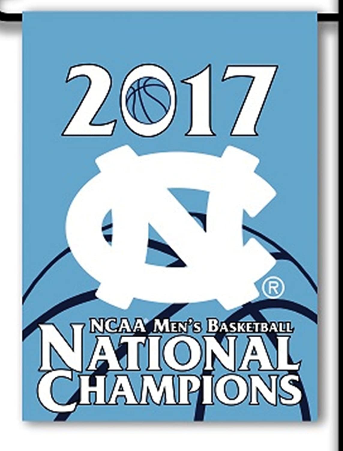 University of North Carolina Tar Heels 2017 Champions Premium Garden Flag Banner, Double Sided, 13x18 Inch, Display Stand Sold Seperately 1