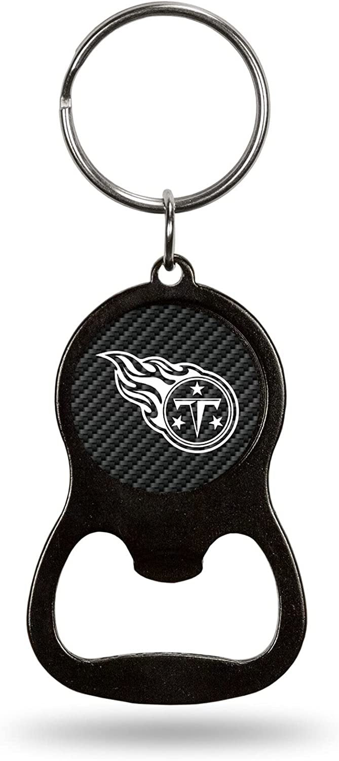 Tennessee Titans Keychain Bottle Opener Carbon Fiber Design Metal Football 1