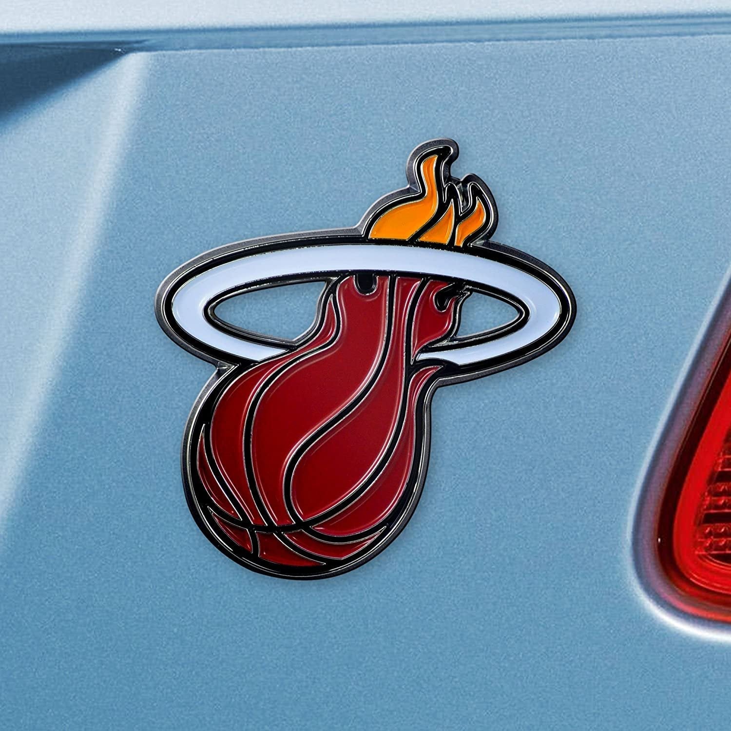 Miami Heat Solid Metal Color Auto Emblem 2